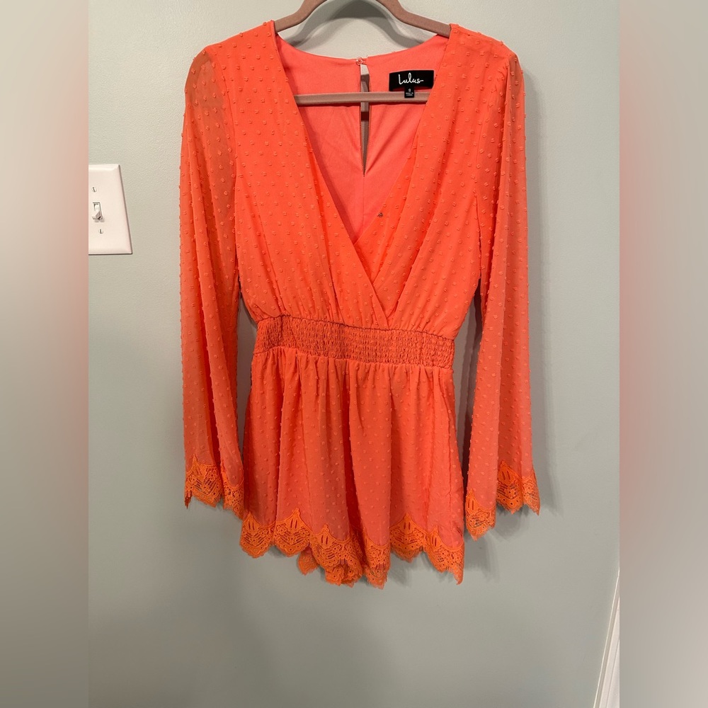 LuLus Coral Romper